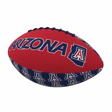 Logo Brands Arizona Repeating Mini-Size Rubber Football 106-93MR-3